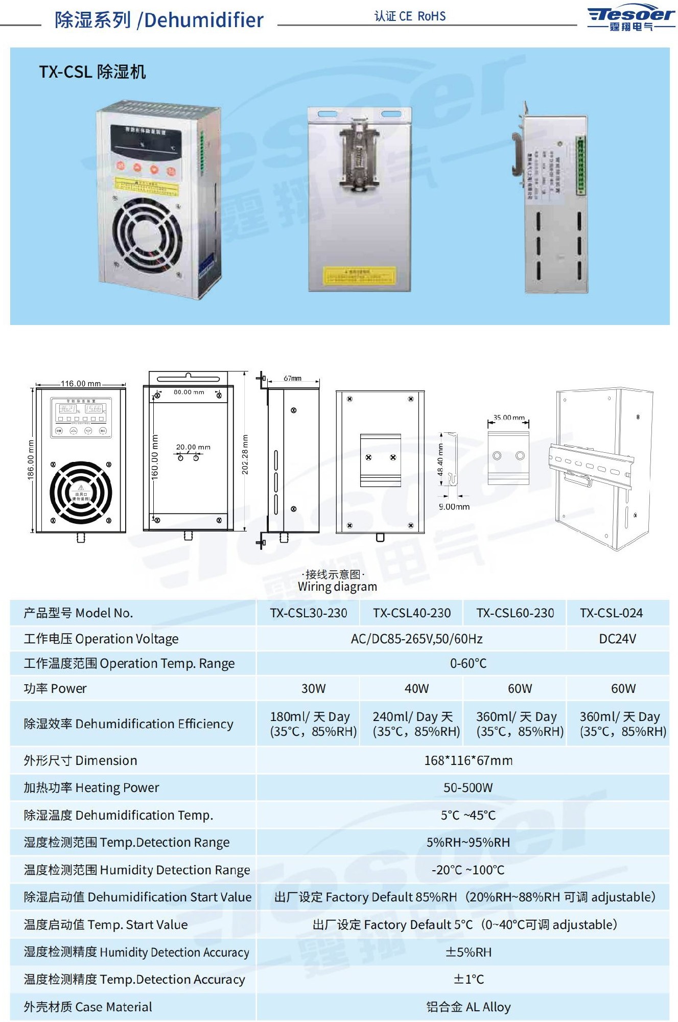 Model:TXCSL30-230 Model:TX-CSL